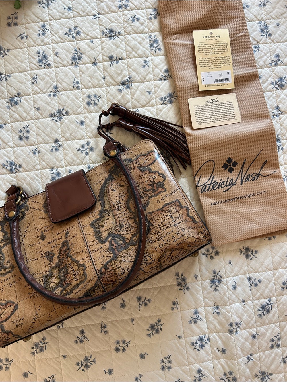 Patricia Nash European Map Purse